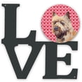 thumbnail image 1 of Cairn Terrier Hearts Love and Valentine's Day Portrait Metal Wall Artwork LOVE, 1 of 2