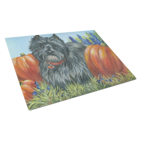 Cairn Terrier Moms Pumpkins Glass Cutting Board Large PPP3253LCB