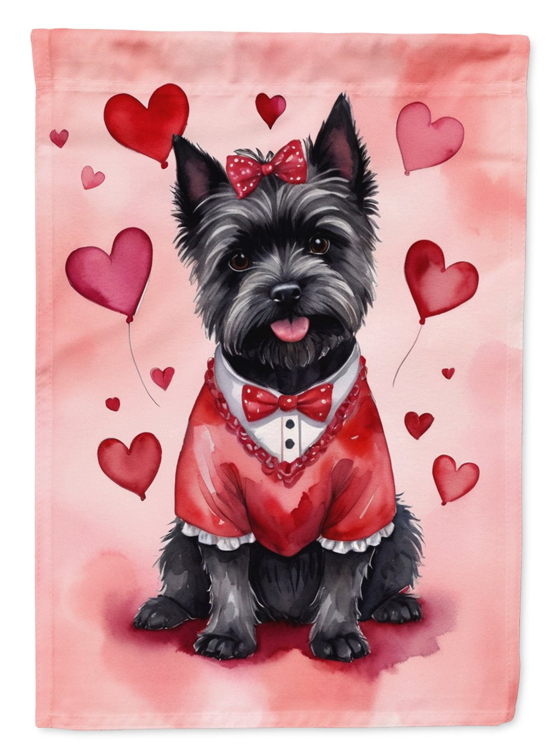 Cairn Terrier My Valentine Garden Flag 11.25 in x 15.5 in