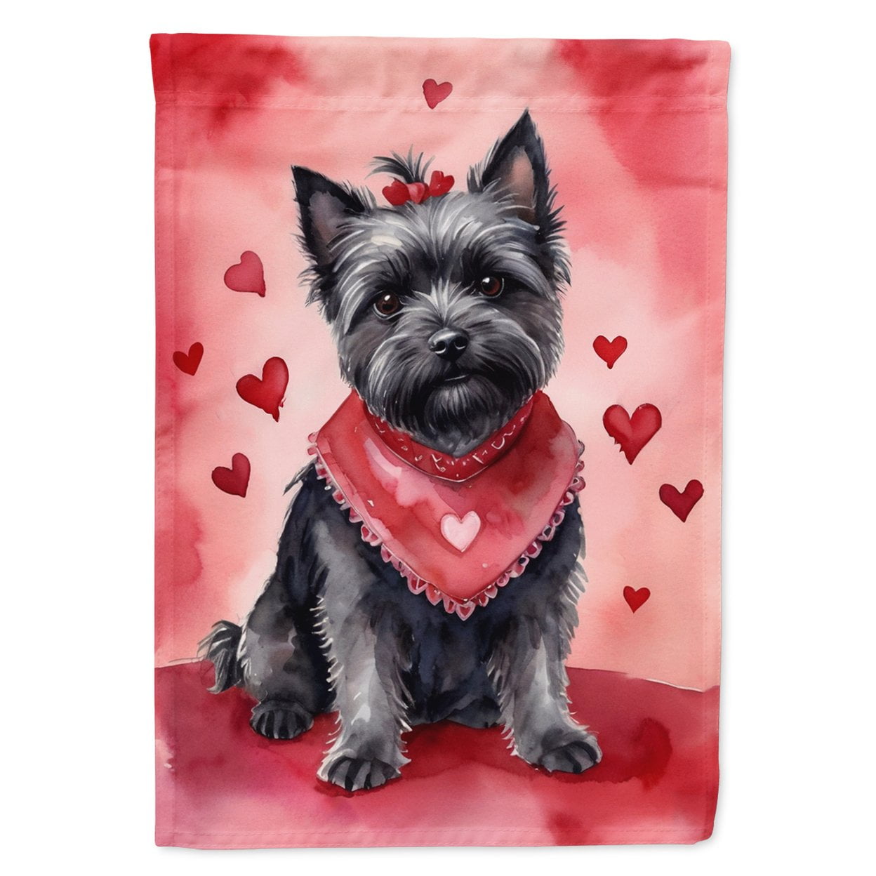 Cairn Terrier My Valentine Garden Flag 11.25 in x 15.5 in