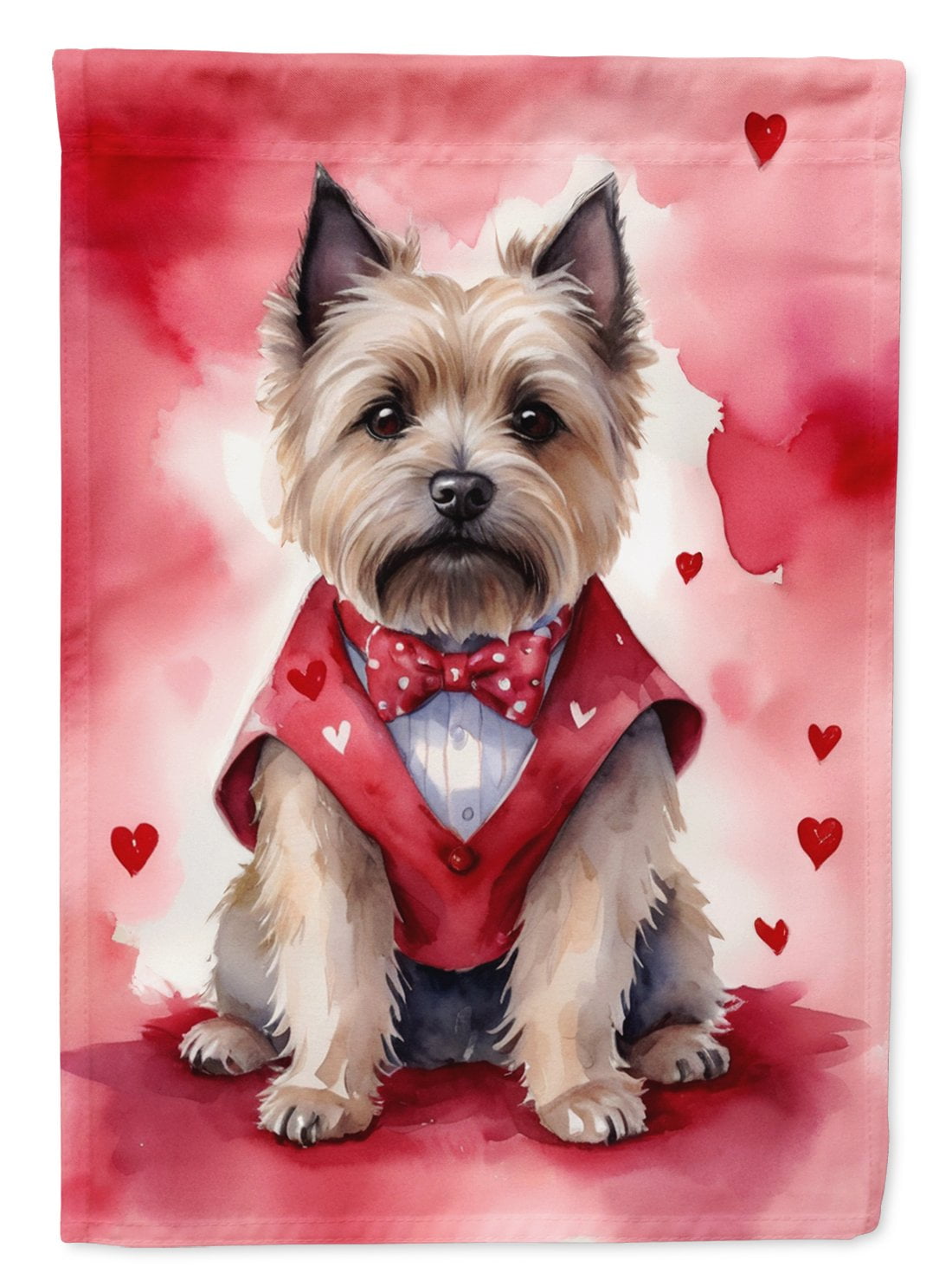 Cairn Terrier My Valentine House Flag 28 in x 40 in