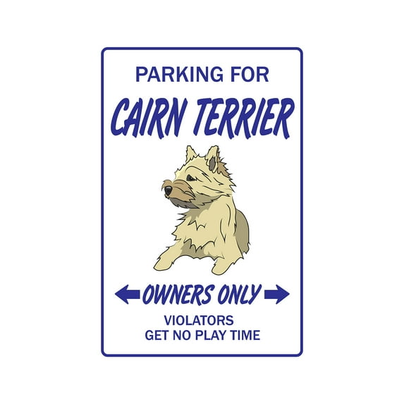 Cairn Terrier Novelty Sign | Indoor/Outdoor | Funny Home Décor for Garages, Living Rooms, Bedroom, Offices | SignMission Gift Lover Vet Groomer Animal Sign Wall Plaque Decoration