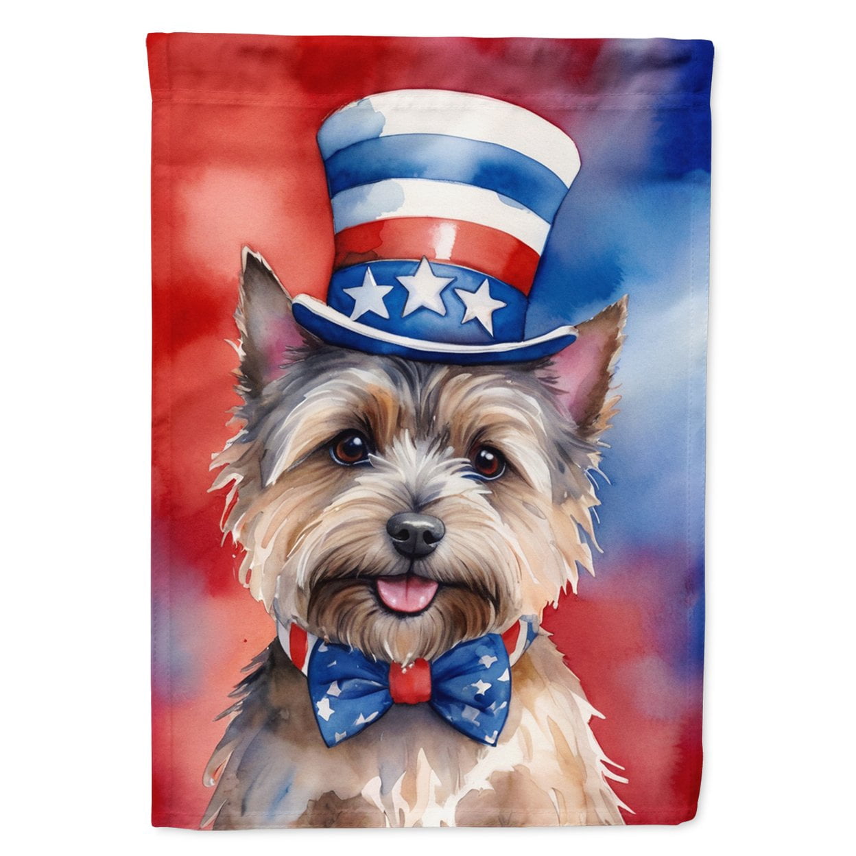 Cairn Terrier Patriotic Garden Flag 11.25 in x 15.5 in