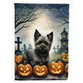 thumbnail image 1 of Cairn Terrier Spooky Halloween House Flag 28 in x 40 in, 1 of 7