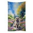 thumbnail image 1 of Cairn Terrier Spring Path Kitchen Towel, 1 of 5
