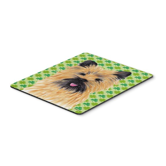 "Cairn Terrier St. Patricks Day Shamrock Portrait Mouse Pad Hot Pad or Trivet"