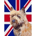 thumbnail image 1 of Cairn Terrier With English Union Jack British Flag Flag Garden Size, 1 of 1
