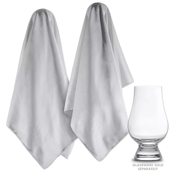 Cairncloth Glassware Polishing Cloths, 2-Pack