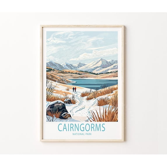 Cairngorms National Park Scotland Highland Nature Art Print, Unframed Paper Poster 11x14in