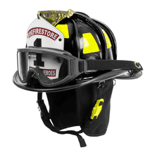 Cairns Black N6a Houston Leather Fire Helmet Black Large Ess