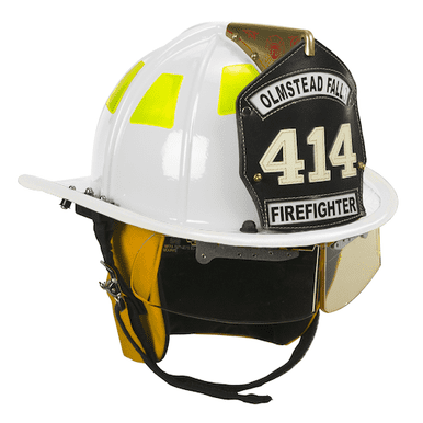 Cairns White 1010 Traditional Fiberglass Helmet, NFPA, OSHA