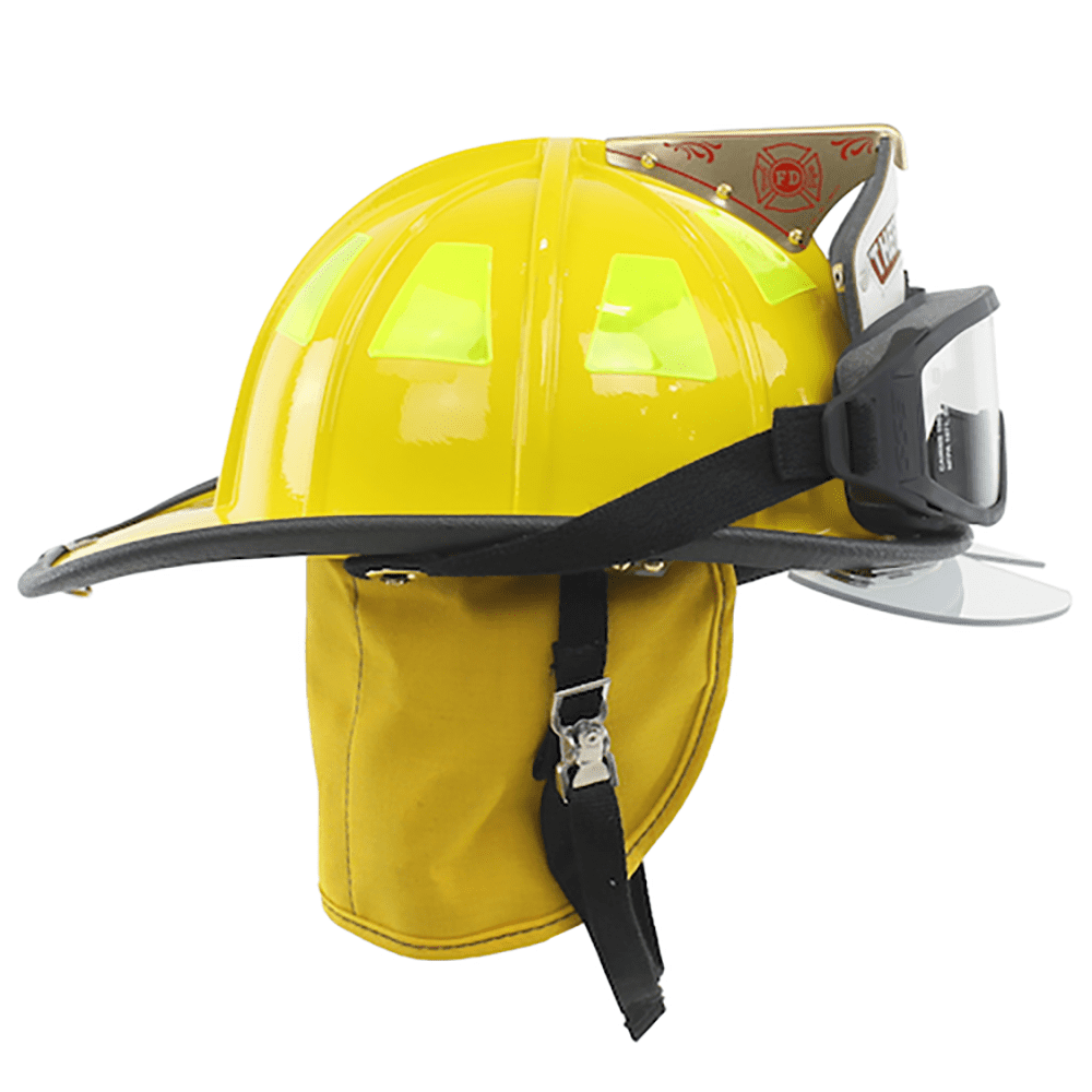 Cairns Yellow 1010 Traditional Fiberglass Helmet, NFPA, OSHA