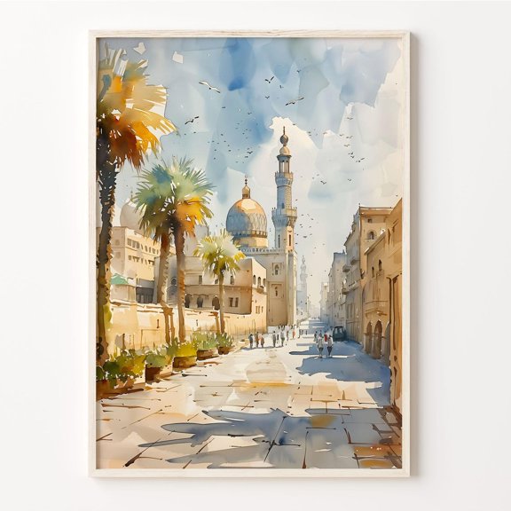 Cairo Egypt Historic City Travel Wall Art Poster
