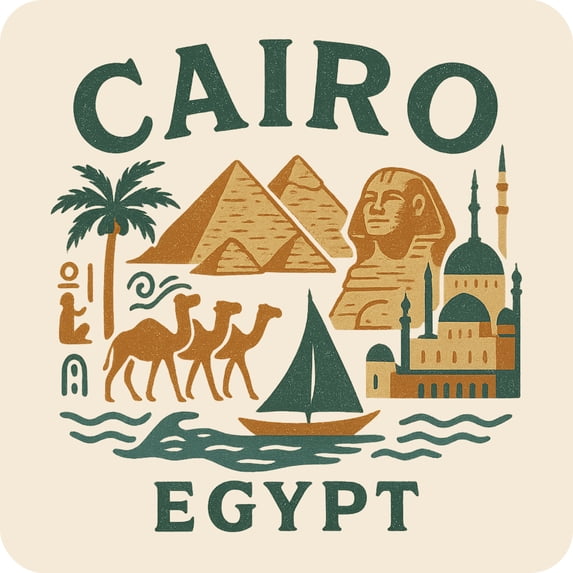 Cairo Egypt Keepsakes Souvenir Vinyl Sticker – Destination Travel ...
