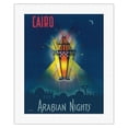 thumbnail image 1 of Cairo Egypt - The Arabian Nights - One Thousand and One Nights - Aladdin's Magic Lamp - Vintage Travel Poster by M. Azmy c.1946 - Fine Art Rolled Canvas Print 16in x 20in, 1 of 4