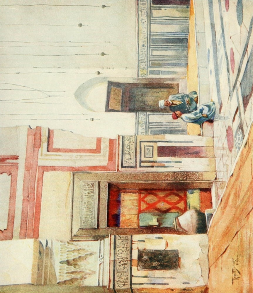 Cairo Jerusalem and Damascus 1912 Mosque of El Ghoree Cairo Canvas Art - Walter Tyrwhitt (24 x 36)