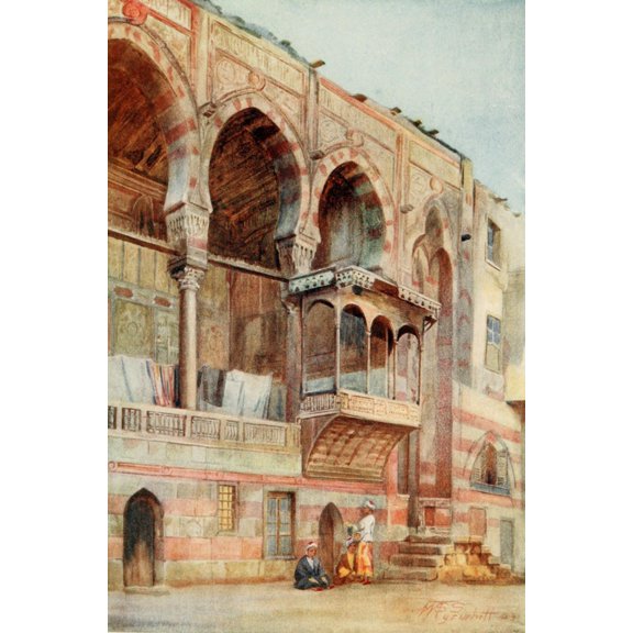 Cairo, Jerusalem, and Damascus 1912, Palace of Kait Bey, Cairo Poster Print by  Walter Tyrwhitt (24 x 36)