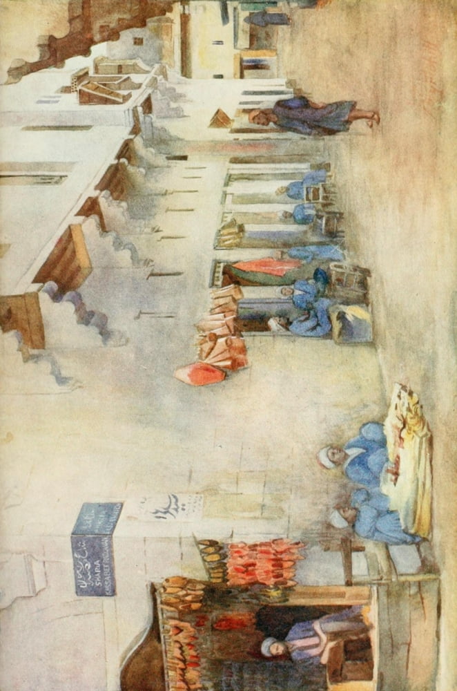 Cairo Jerusalem and Damascus 1912 Street of the water-carriers Cairo Canvas Art - Walter Tyrwhitt (18 x 24)