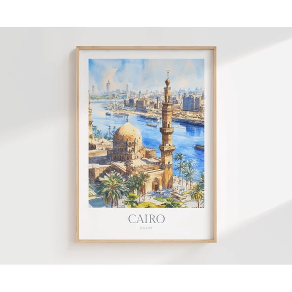 Cairo Poster, Egypt Travel, Travel Inspired Home, Office, Gallery Wall And Home Decor