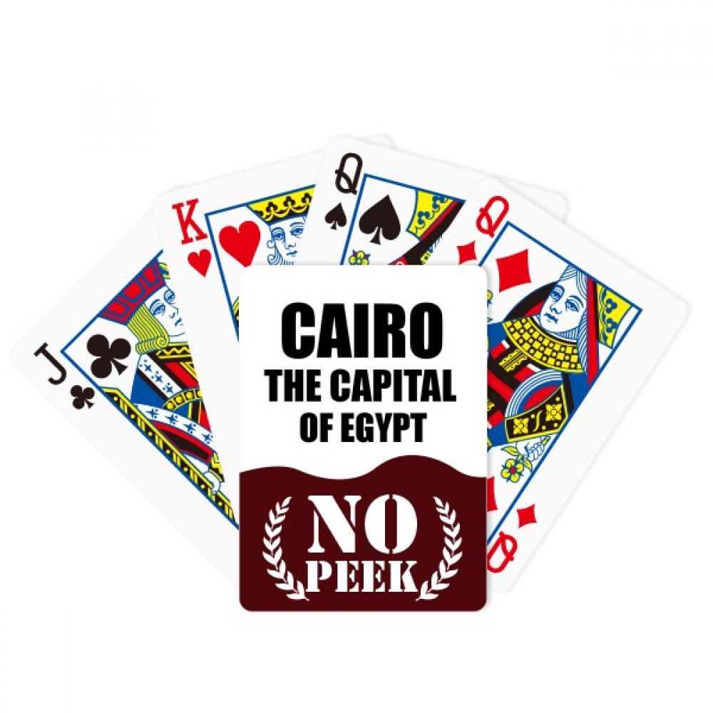 Cairo The Capital Of Egypt Peek Poker Playing Card Private Game