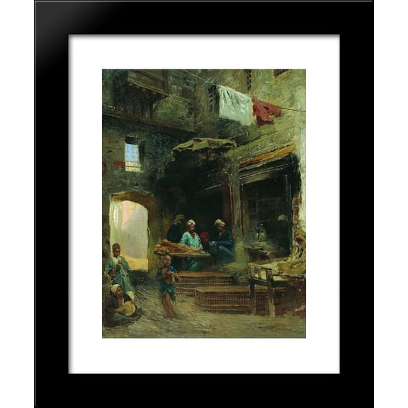 Cairo court 20x24 Framed Art Print by Makovsky, Konstantin