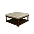 thumbnail image 1 of Cairona Tufted Textile 34-inch Shelved Ottoman (Optional Colors), 1 of 6