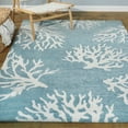 thumbnail image 1 of Caistor Coastal Coral Print Area Rug, 1 of 5