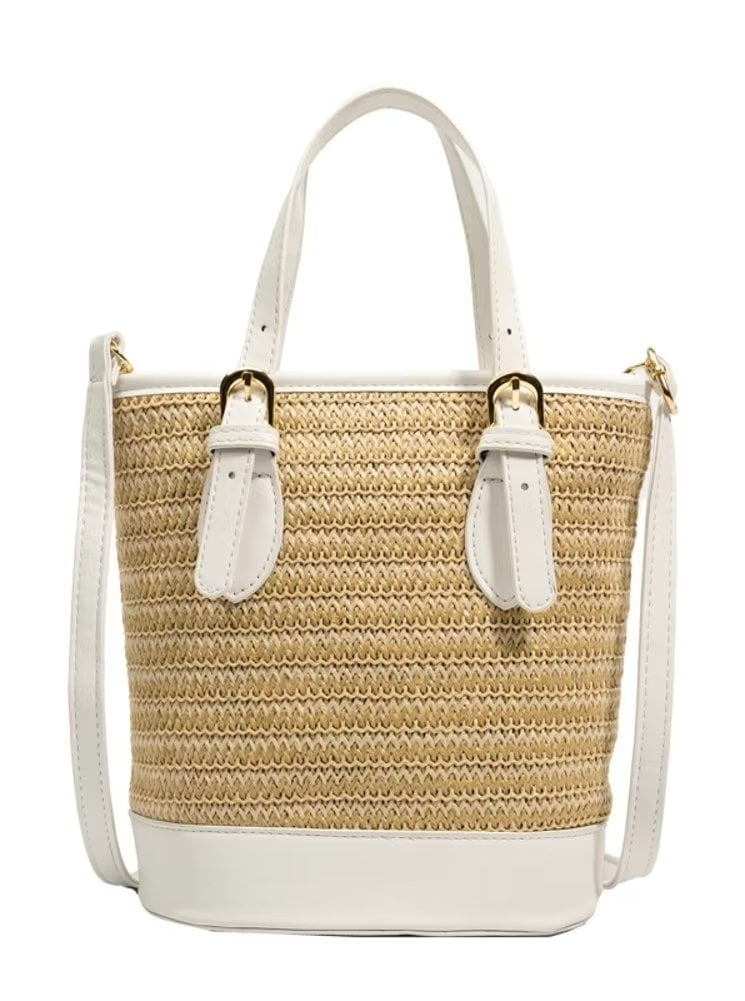 Caistre Women Straw Bags Summer Beach Bag Handwoven Hobo Handbag Crossbody  Vacation Bag Basket Purse 