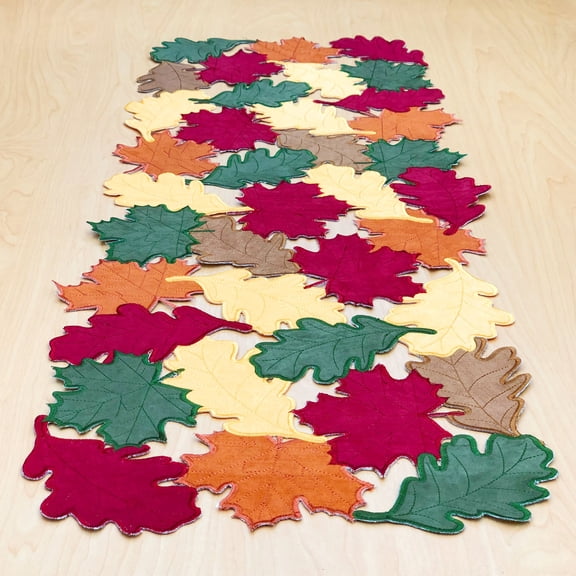 Cait Chapman Home Collection 14" x 36" Thanksgiving Multicolor Floral Table Runner