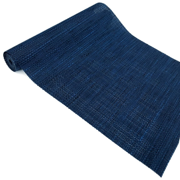 Cait Chapman Home Collection 60" x 12" Solid Print Texteline Table Runner (Blue)