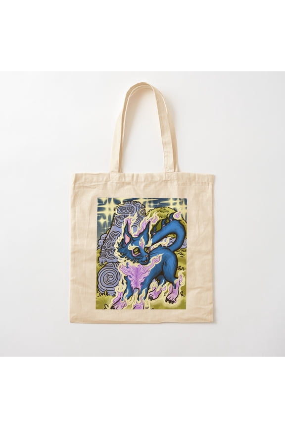 Cait Sidhe, The Ghost King Of Cats Canvas Tote Bags, Reusable Shopping Bag