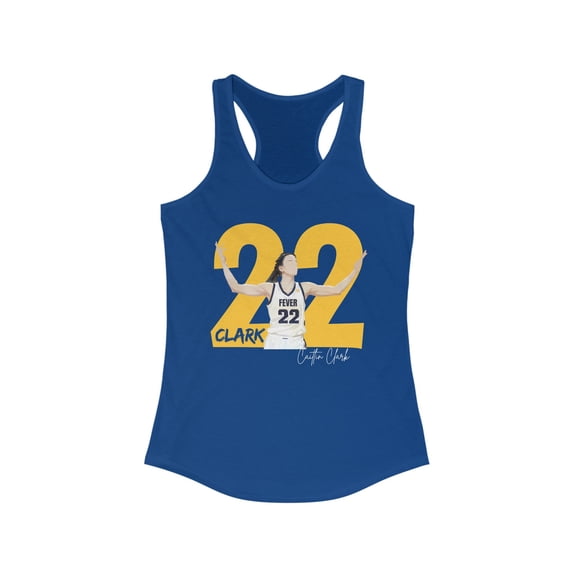 Caitlin Clark 22 Fever basketball fan Women's Ideal Racerback Tank