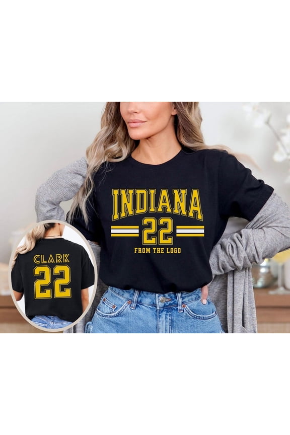 Caitlin Clark 22 From The Logo Shirt, Indiana Women's Basketball T-Shirt,Black color,size 3XL