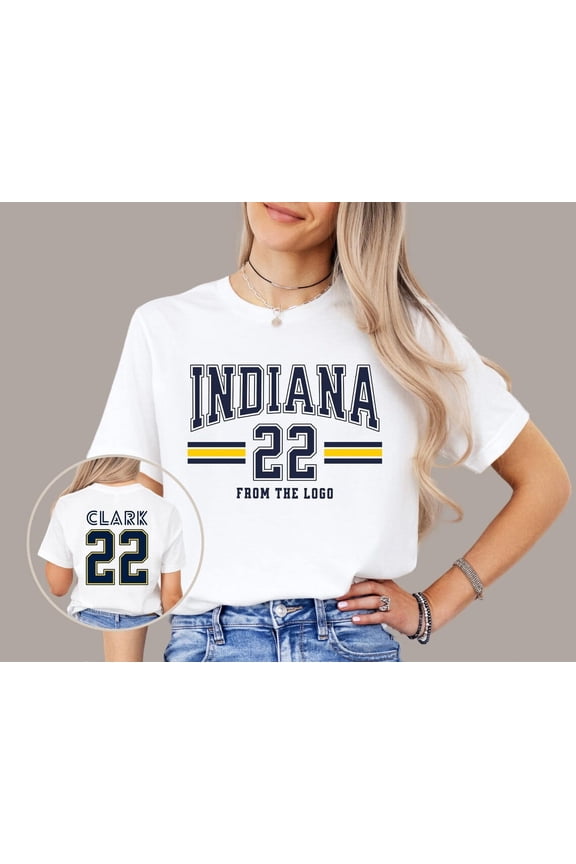 Caitlin Clark 22 From The Logo Shirt, Indiana Women's Basketball T-Shirt,White color,size 3XL