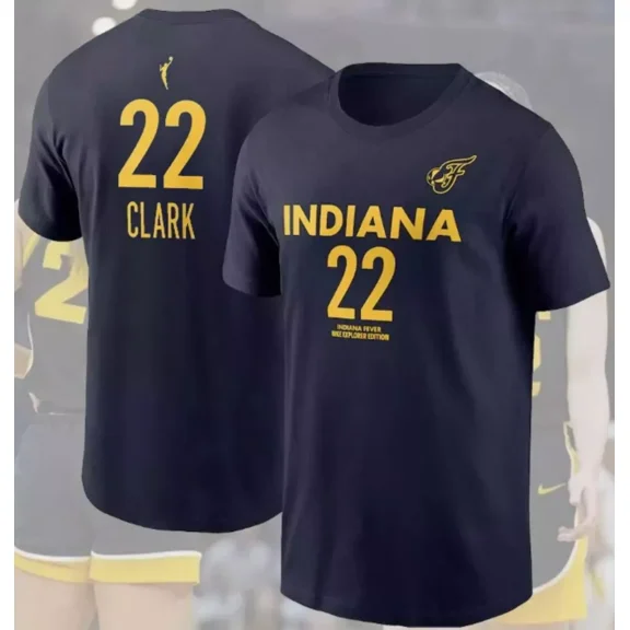 Caitlin Clark #22 Indiana Fever 2024 T-shirt, Player Name & Number Shirt, yyy Color, Size S