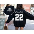 thumbnail image 1 of Caitlin Clark #22 Indiana Fever Sweatshirt, Basketball Clark 22 Double Sided Shirt, Black Color, Size M, 1 of 4