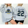 thumbnail image 1 of Caitlin Clark #22 Indiana Fever Sweatshirt, Clark 22 Double Sided Basketball Sweater Shirt, Sport Grey Color, Size M, 1 of 4