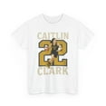 thumbnail image 1 of Caitlin Clark #22 Women basketball Unisex Heavy Cotton Tee-KWBCC22070-White-S, 1 of 3