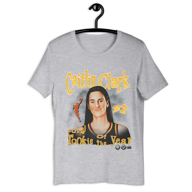 Caitlin Clark Black Indiana Fever 2024 WNBA Rookie of the Year Unisex T