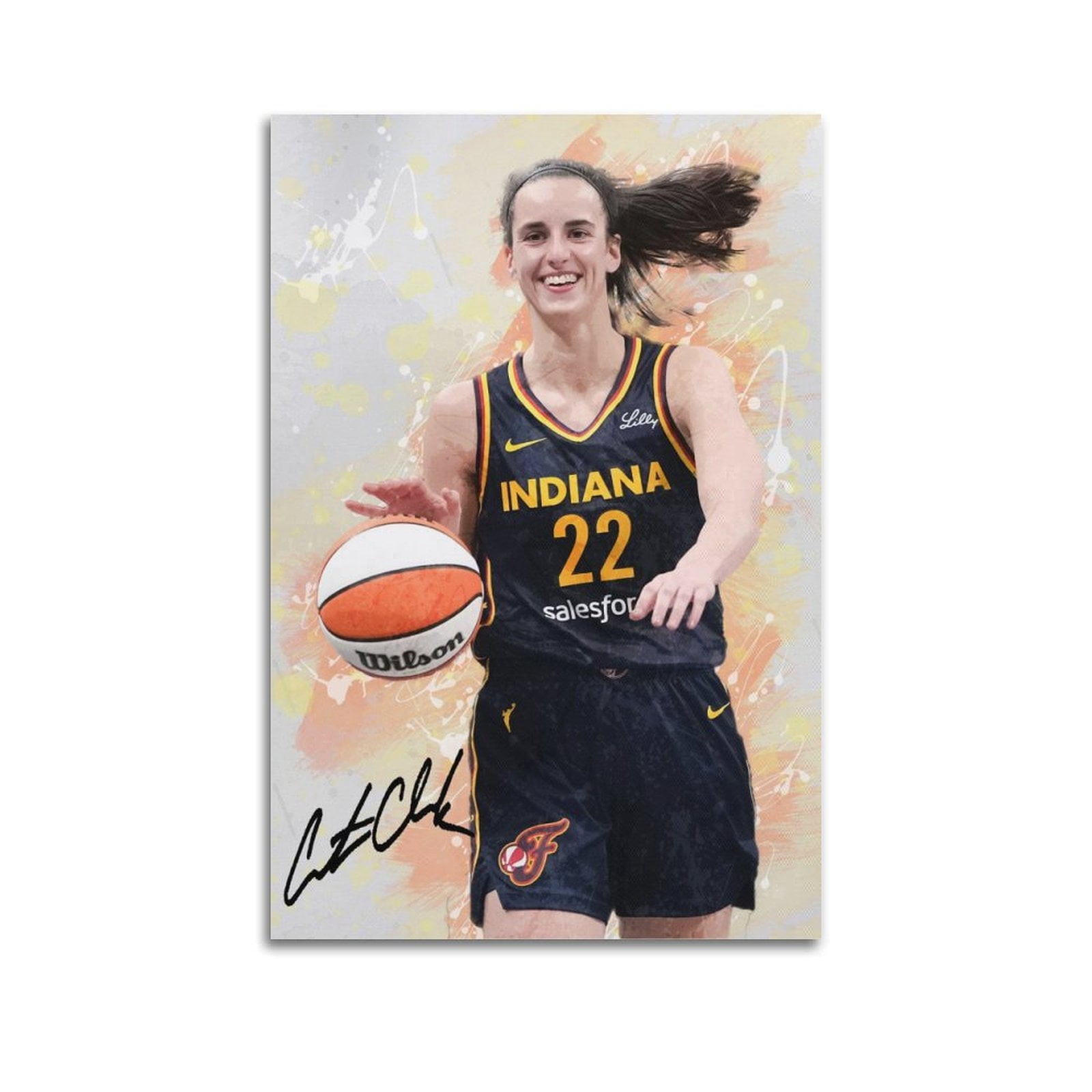 Caitlin Clark Exquisite Poster Painting Vintage Poster Picture Print ...