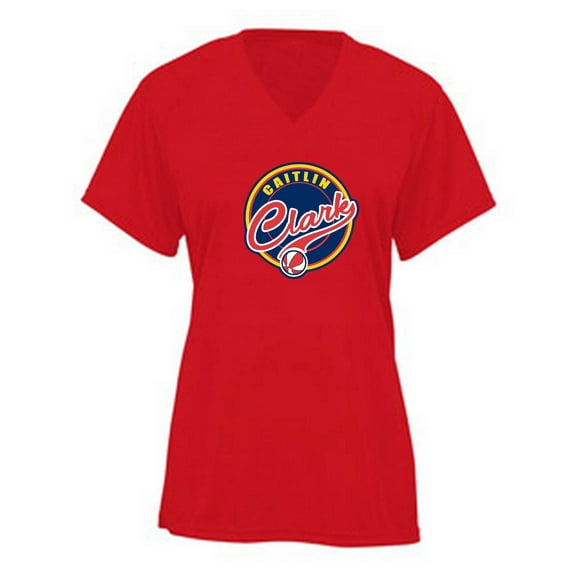 Caitlin Clark Fever Logo LADIES V-NECK Shirt T-Shirt