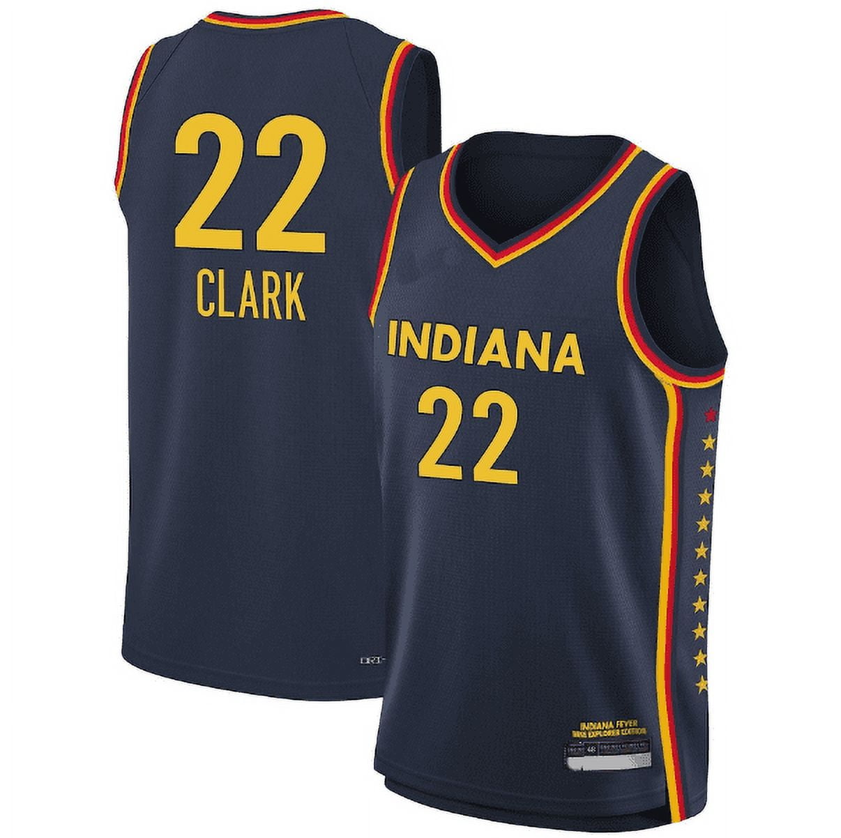 Caitlin Clark Indiana Navy Explorer Edition Victory Player Men's-Jersey