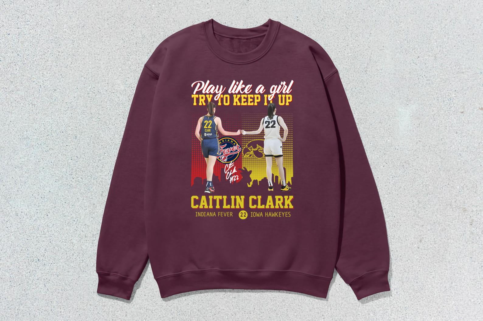 Caitlin Clark Just A Girl From Iowa Hawkeyes 22 Indiana Fever Shirt