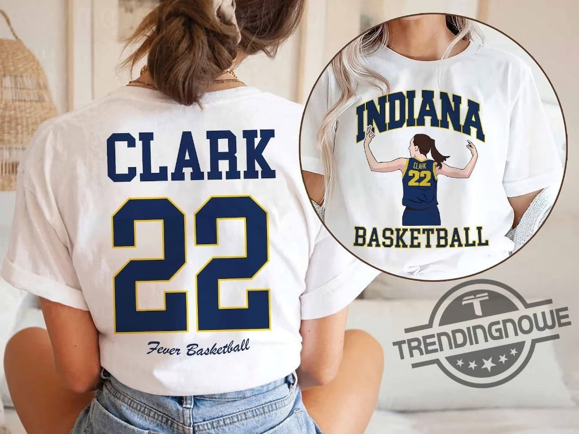 Caitlin Clark Number 22 Indiana Fever Shirt Basketball Clark Goat Shirt