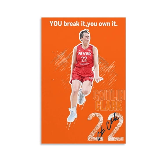 Caitlin Clark Poster Basketball Posters Poster For Bedroom Kitchen Bathroom Living Room Office Decor