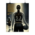 Caitlin Clark Poster Inspirational Wall Art Basketball Quote WNBA
