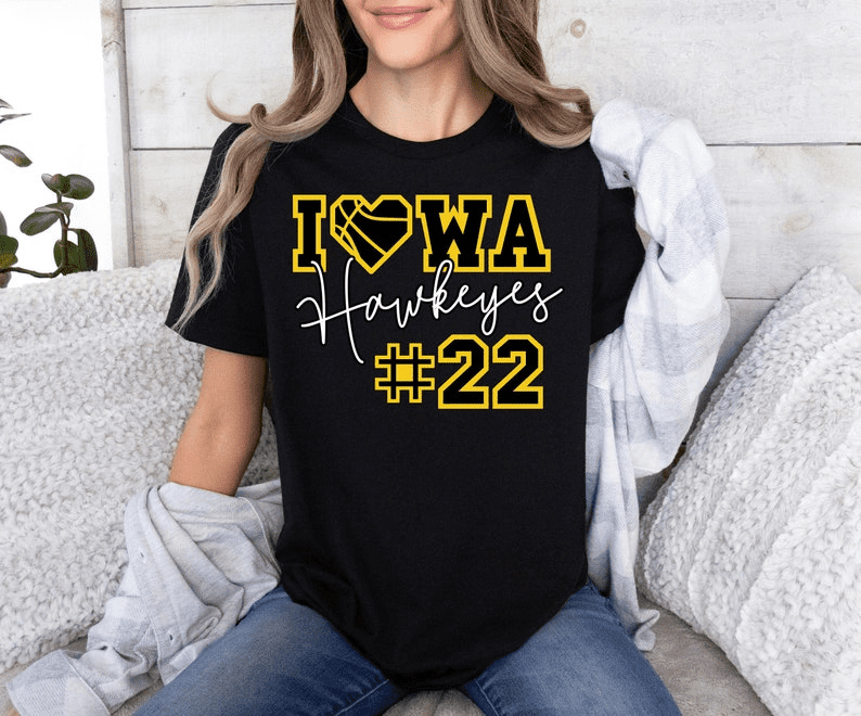 Caitlin Clark Shirt Iowa Hawkeyes Womens Basketball Shirt 22