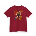 thumbnail image 1 of Caitlin clark Basketball Cartoon Kids Heavy Cotton Tee-KWBCC2267B-Cardinal Red-XL, 1 of 4