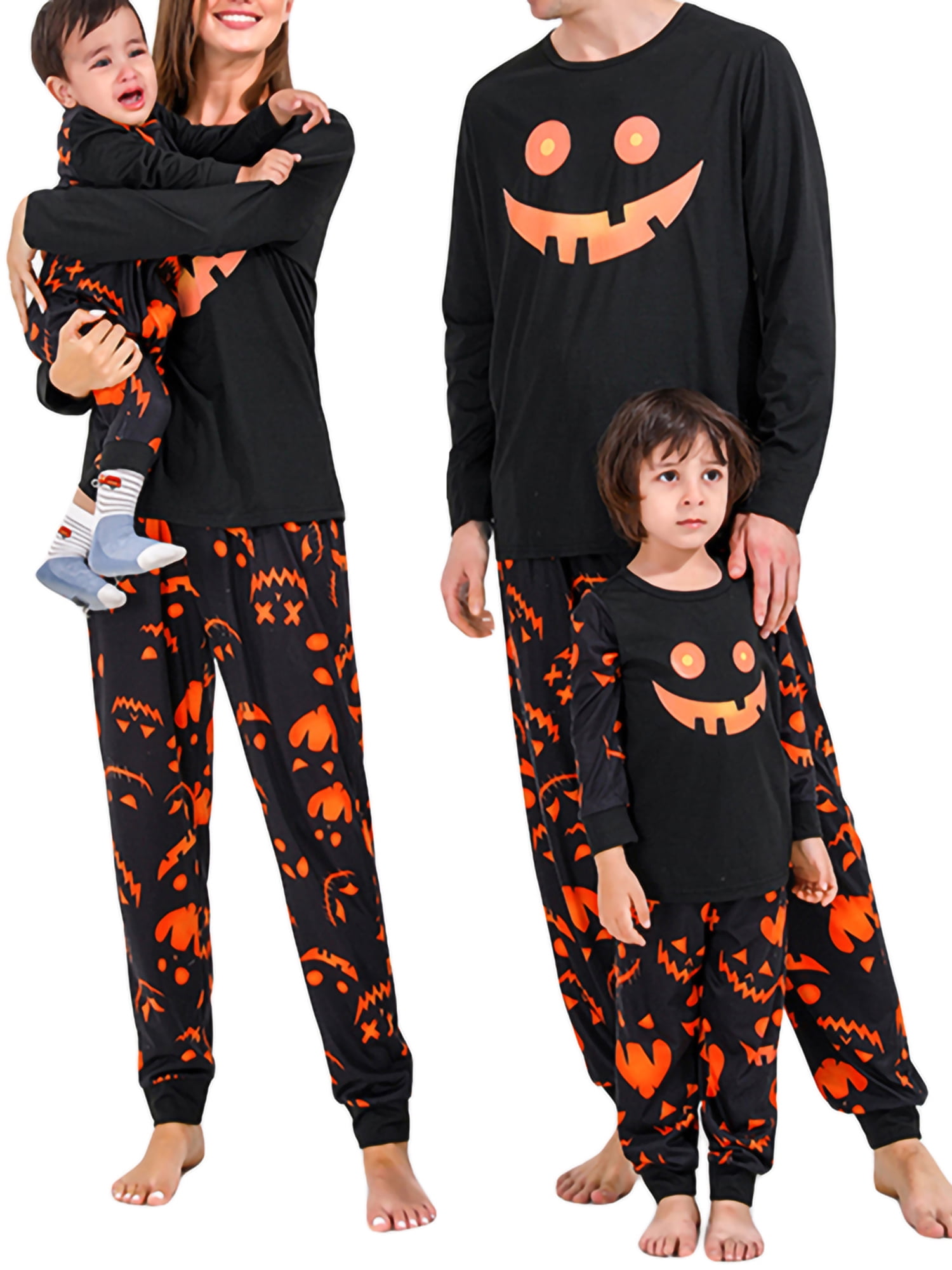 Caitzr Family Halloween Pajamas Ghost Grimace Holiday Sleepwear ...