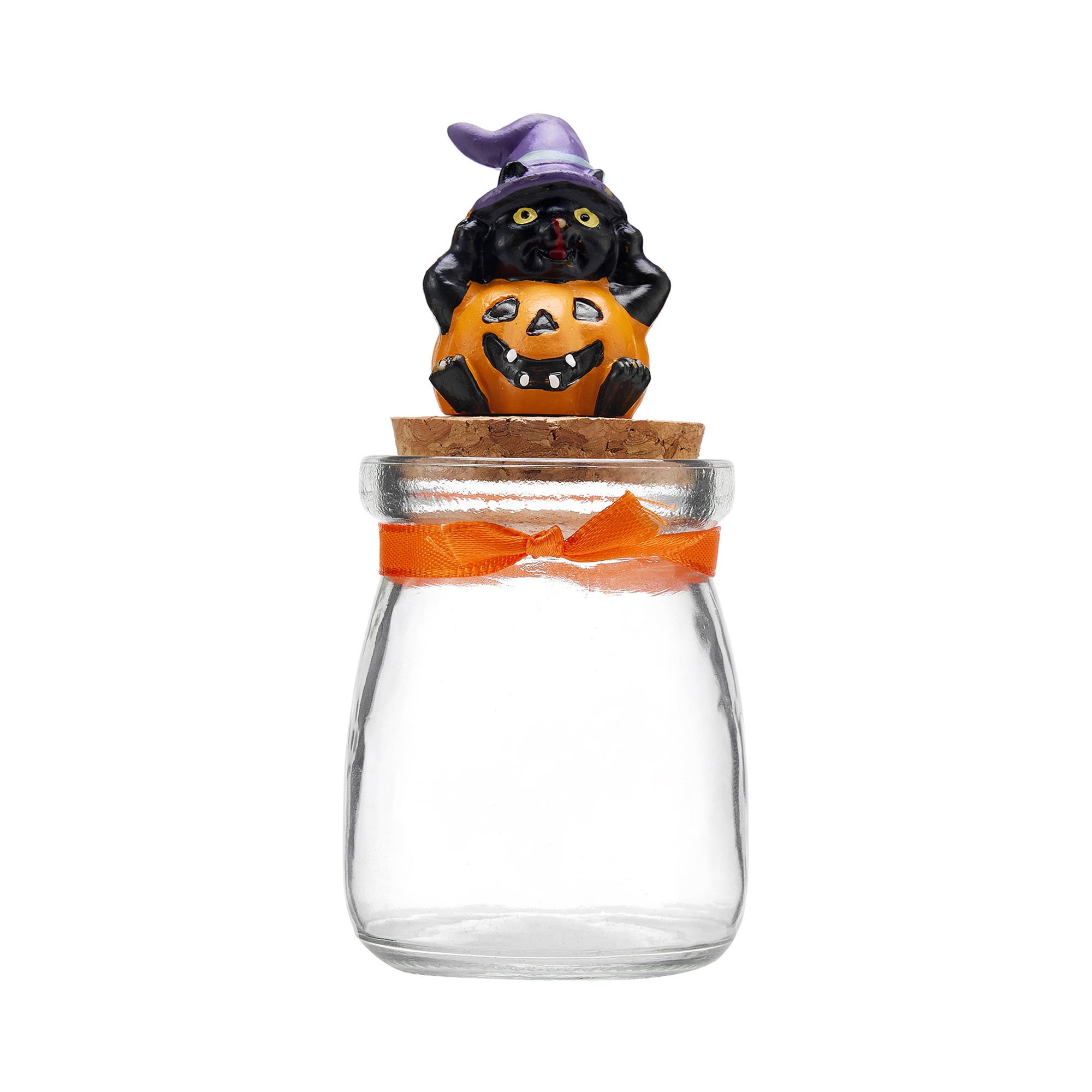 Caitzr Halloween Candy Box Glass Jar Holiday Cookie Boxes Clear